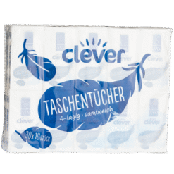 CLEVER Taschentücher 30x10 Stück/PKG**